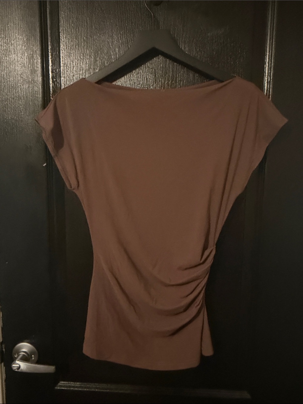 OGL Boatneck Flutter Sleeve Side Tuck Long Tee